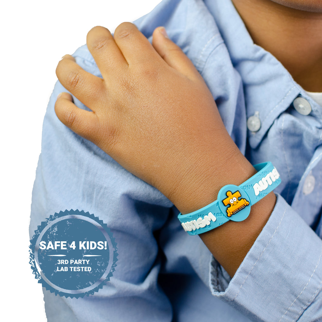 Autism Medical Alert Wristband Glow in the Dark Safety Bracelet – Safety  Awareness Products